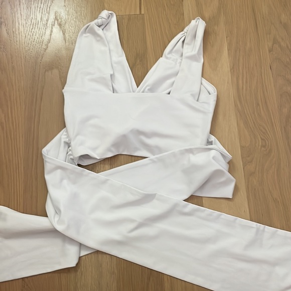 Lioness white wrap tank top - Picture 6 of 6